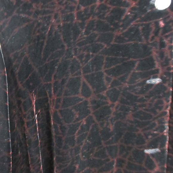 Citron Santa Monica Pearl Velour Blouse Top Button Women L Black Lagenlook 300 - Picture 6 of 10